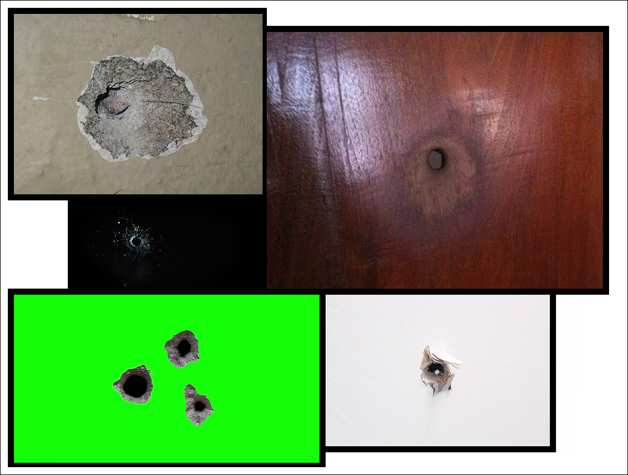 "Work # 754-(02): Untitled # 83 (Seven Bullet Holes)"
